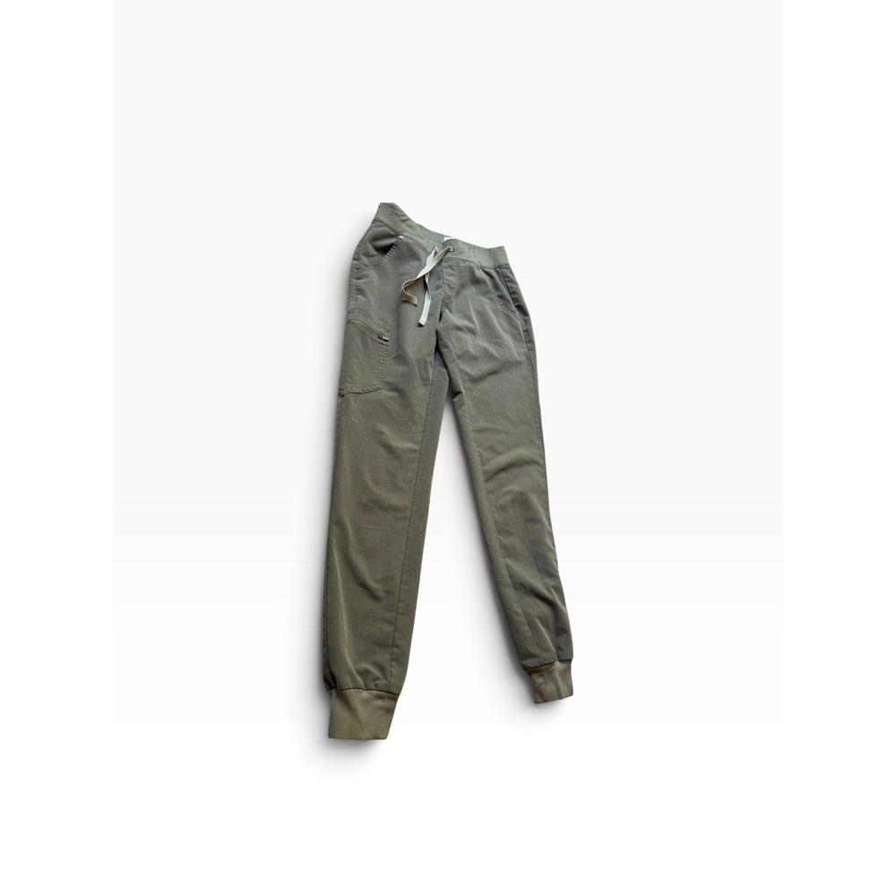 FIGS Technical Collection Olive Green Scrub Joggers Womens XS Tall W1SSM2NST